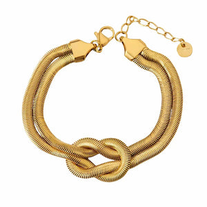 Infinity Bold Snake Bone Bracelet Jamela