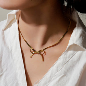 Bow tie Necklace Jamela Jewelry EG