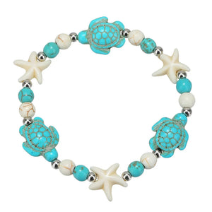 Bohemian Shell Starfish & Turtle Bracelet | For Woman | مقاس خاص بالنساء فقط Jamela