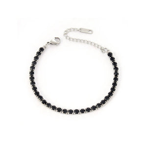 Black Tennis Bracelet | For Woman | مقاس خاص بالنساء فقط Jamela
