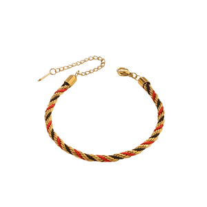 Rope & Red, Black Thread Bracelet Jamela