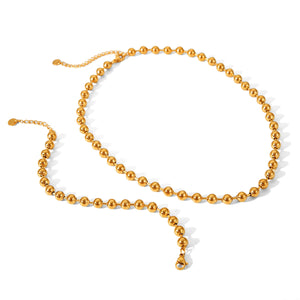 Ball Bead Chain Necklace Jamela Jewelry EG