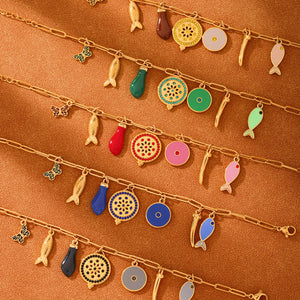 Botanic Treasures | Green |18k Gold Plated Jamela