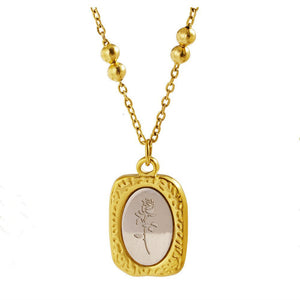 Silver Rose Medallion Jamela Jewelry EG