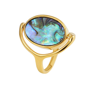 Abalone Shell Ring Jamela Jewelry EG