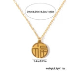 Fortune Circle Necklace Jamela Jewelry EG