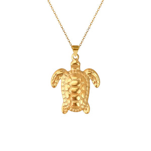 Loggerhead Sea Turtle Necklace Jamela Jewelry EG