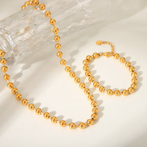 Ball Bead Chain Necklace Jamela Jewelry EG