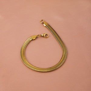 Bold Herringbone Bracelet Jamela