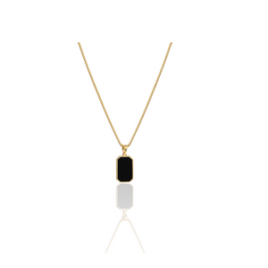 Black Tag Pendant Necklace | For Woman | مقاس خاص بالنساء فقط Jamela Jewelry EG