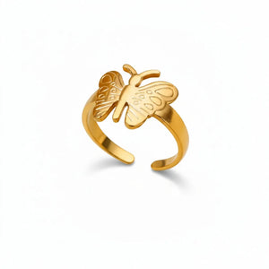 Lymantria Butterfly Free Size Ring Jamela