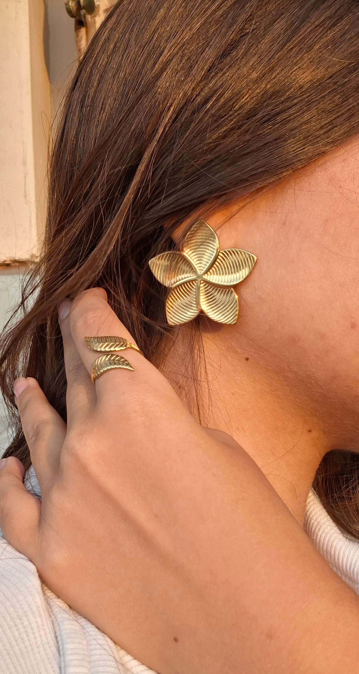 Plumeria Earrings