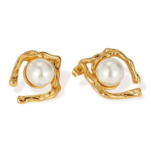 Pearl Nest Earrings Jamela