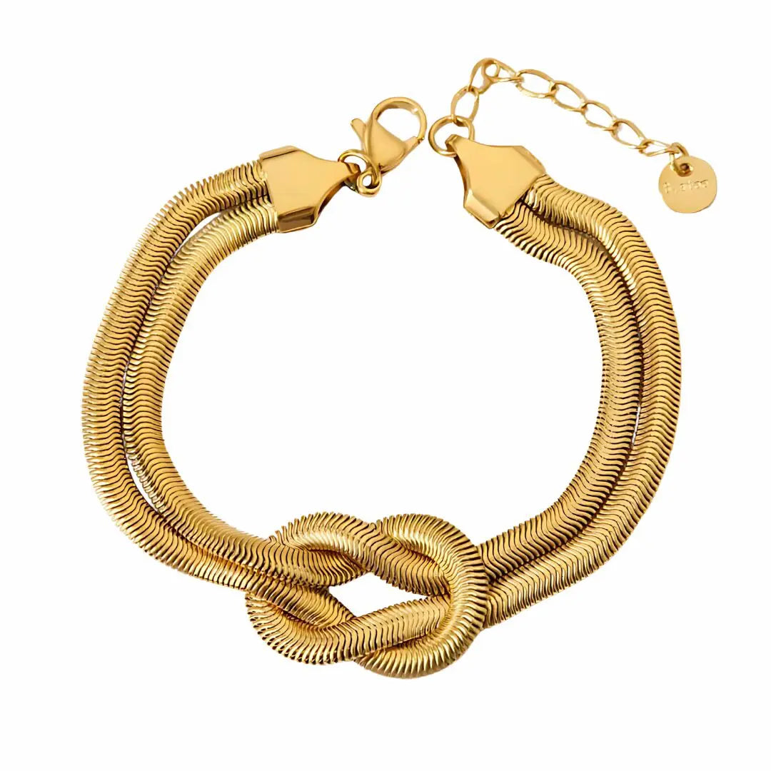 Infinity Bold Snake Bone Bracelet Jamela