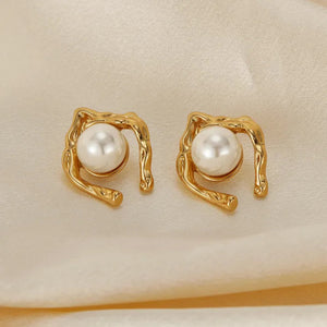Pearl Nest Earrings Jamela