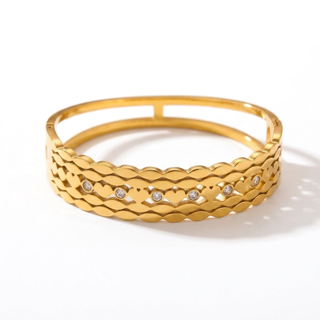 Golden Braid Bangle