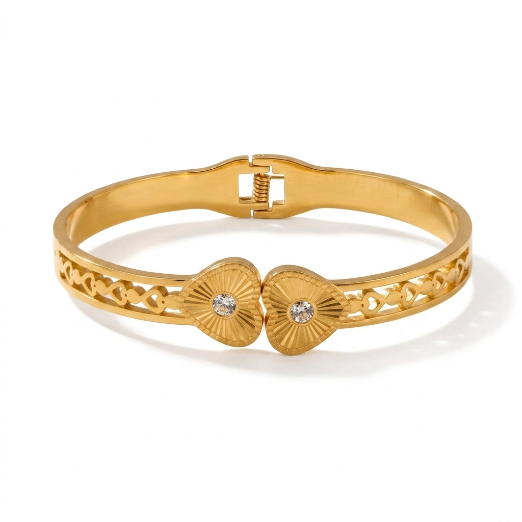Matched Hearts Bangle