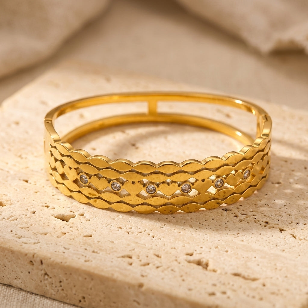 Golden Braid Bangle