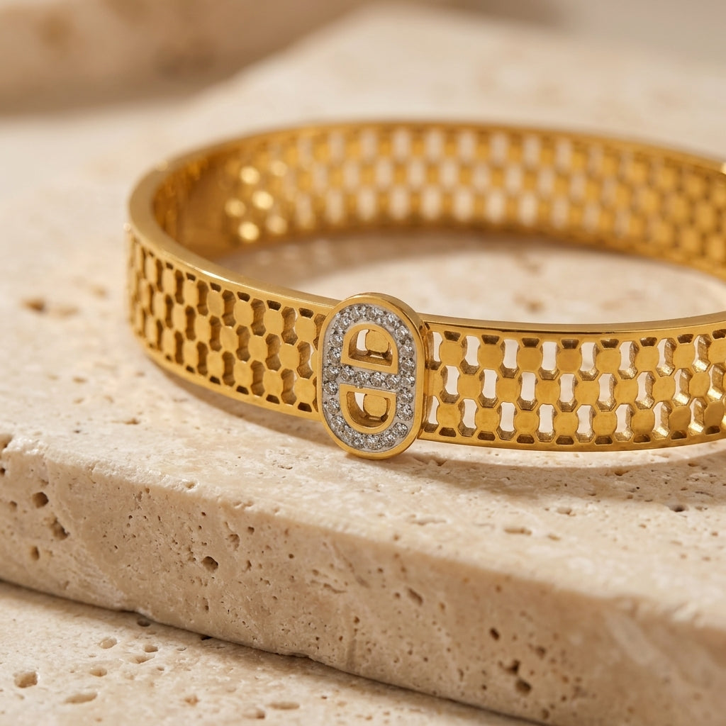 Golden CDior Bangle