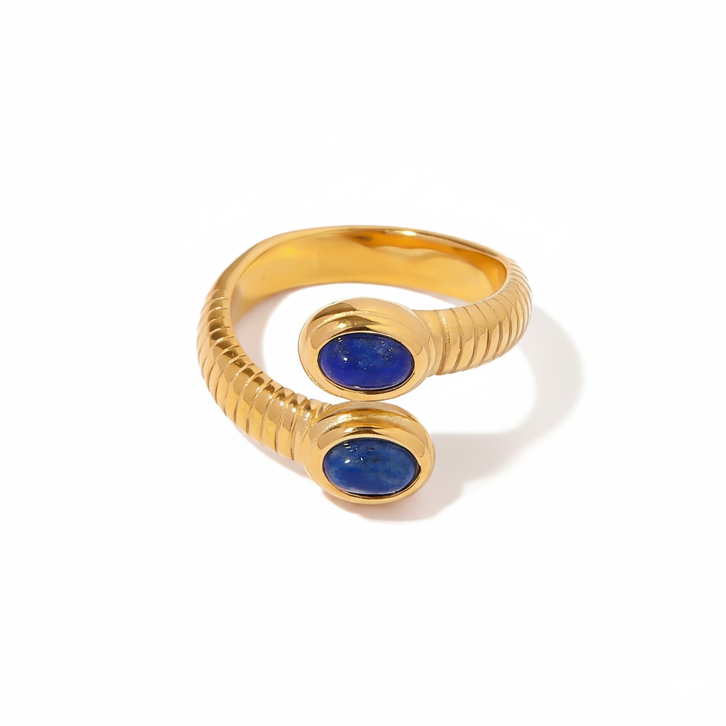 Twin Lapis Ring