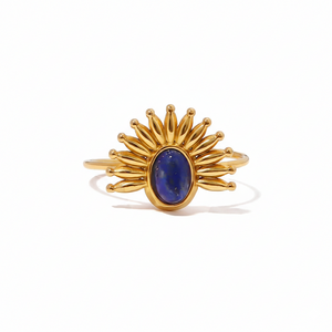 Lapis Sun Ring Jamela Jewelry EG