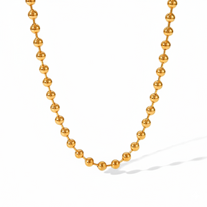 Ball Bead Chain Necklace Jamela Jewelry EG