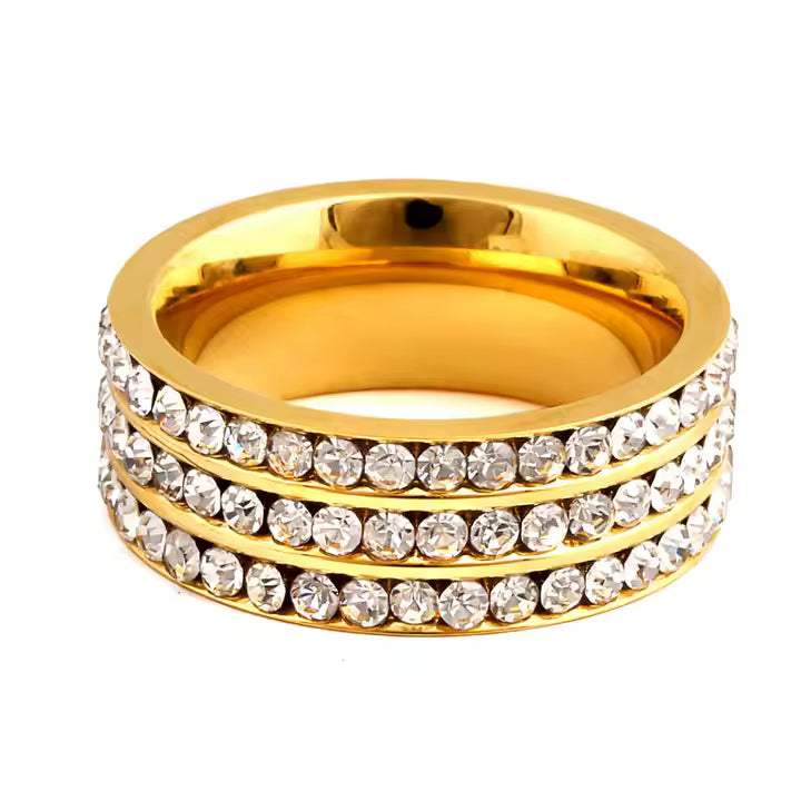 3 Raw Zircon Ring Jamela Jewelry EG