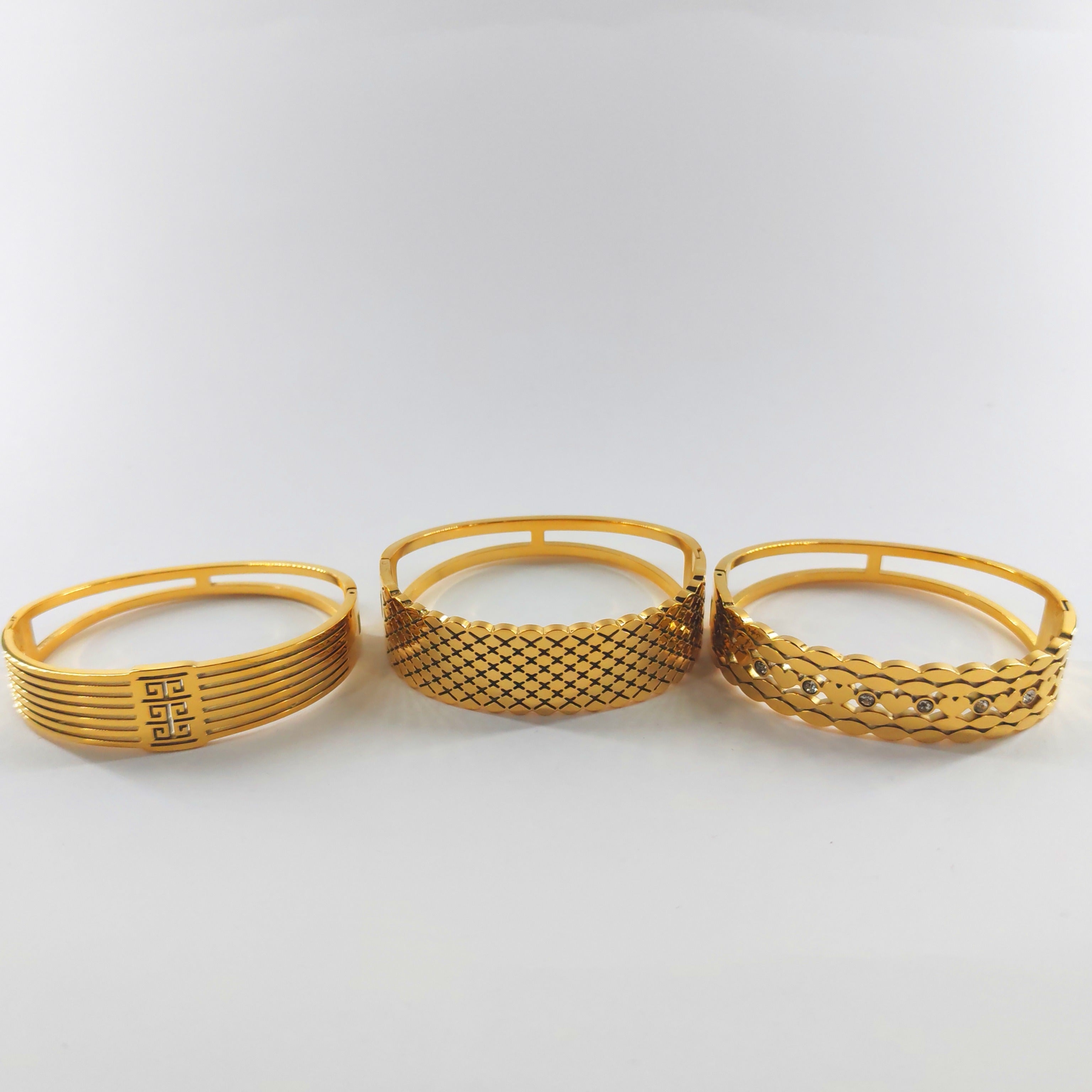 Golden Braid Bangle