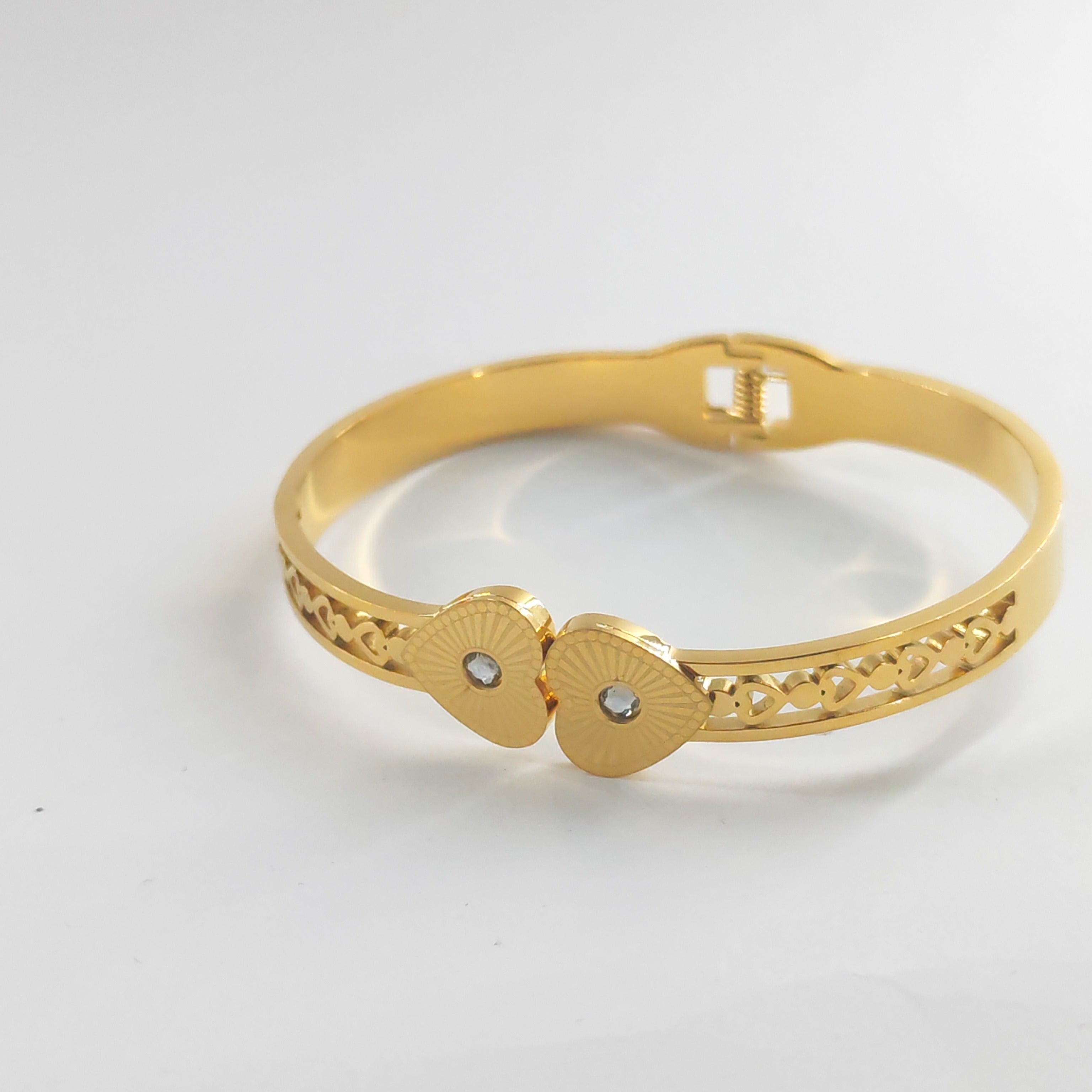 Matched Hearts Bangle