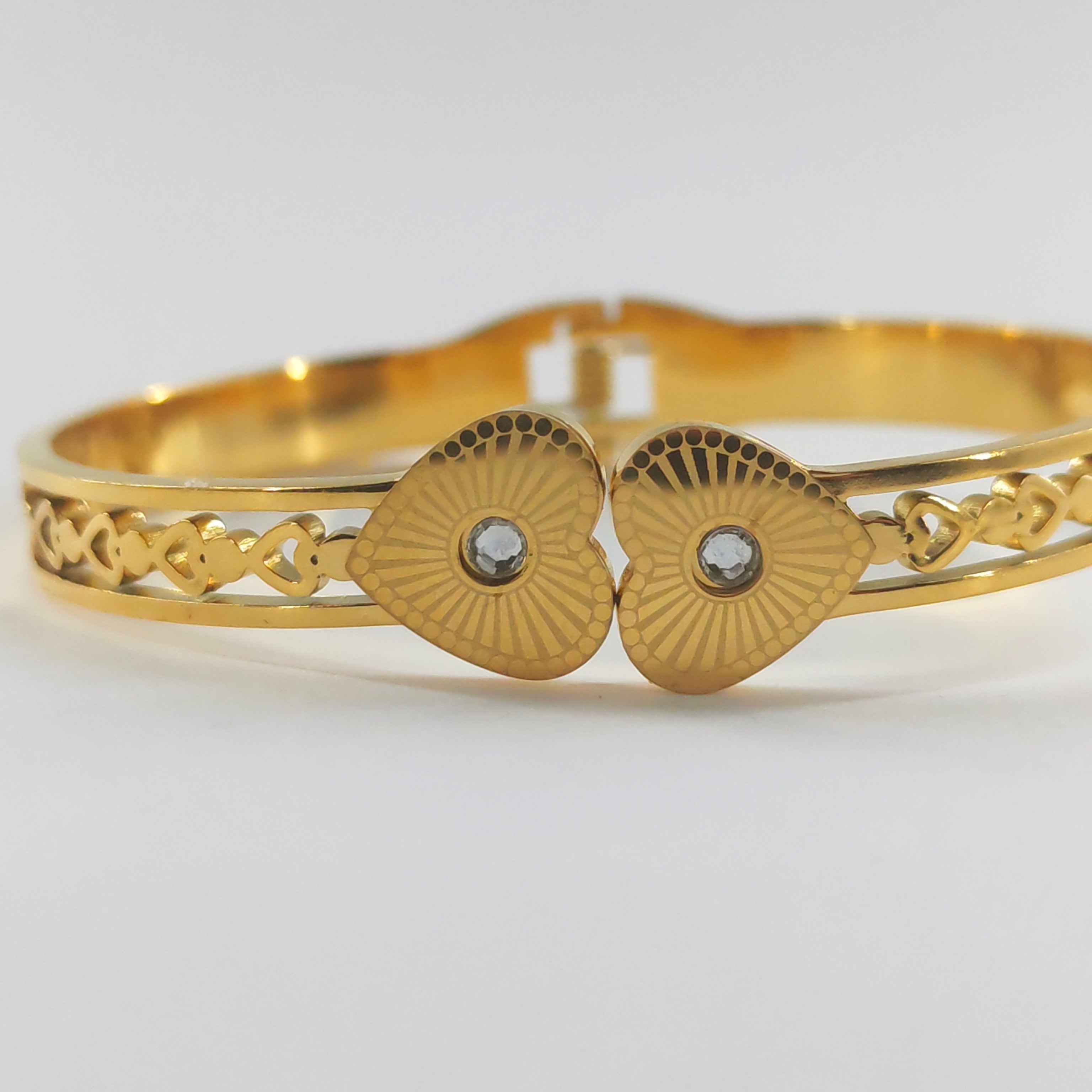 Matched Hearts Bangle