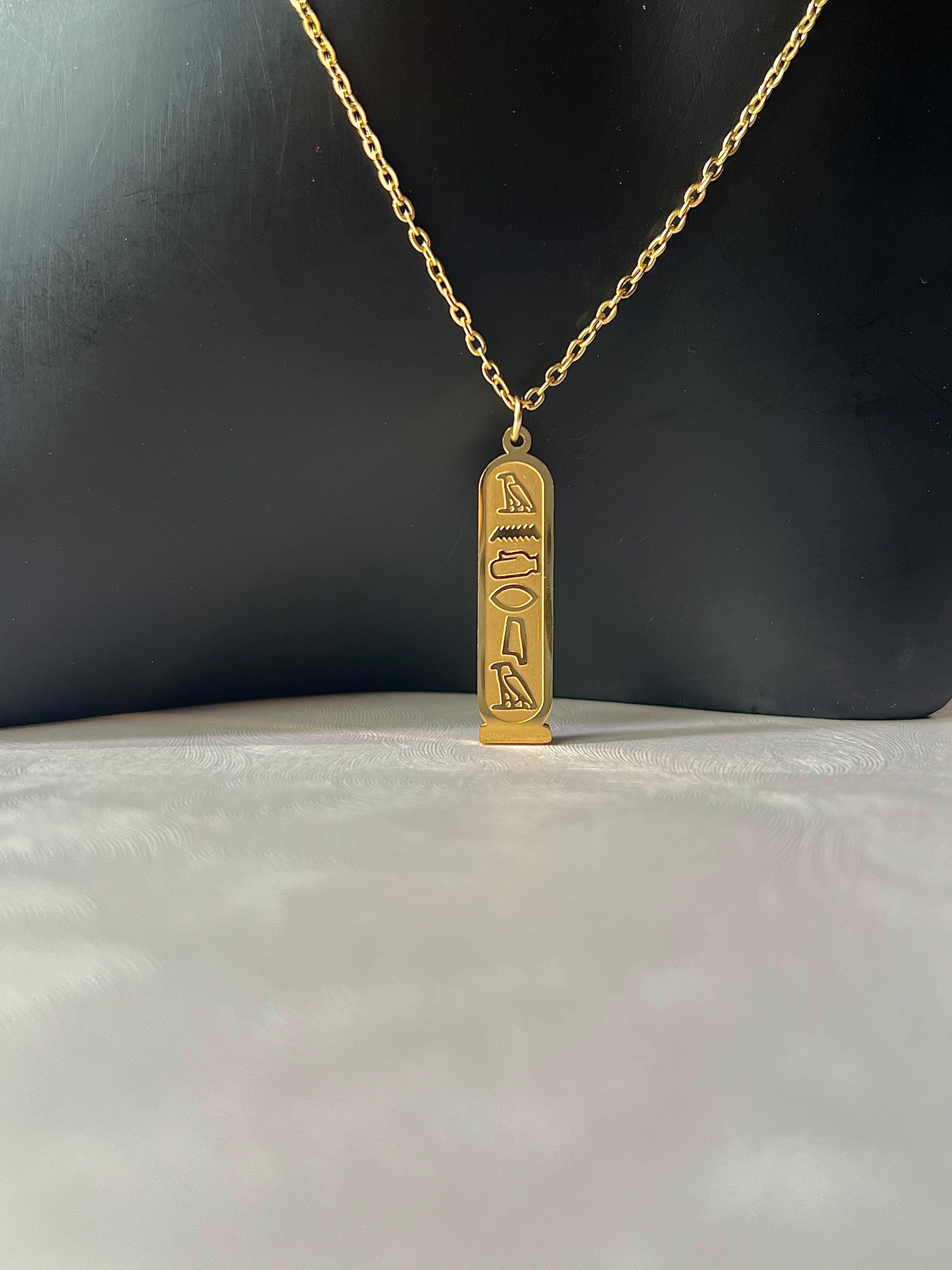 Pharaoh Hieroglyph Necklace