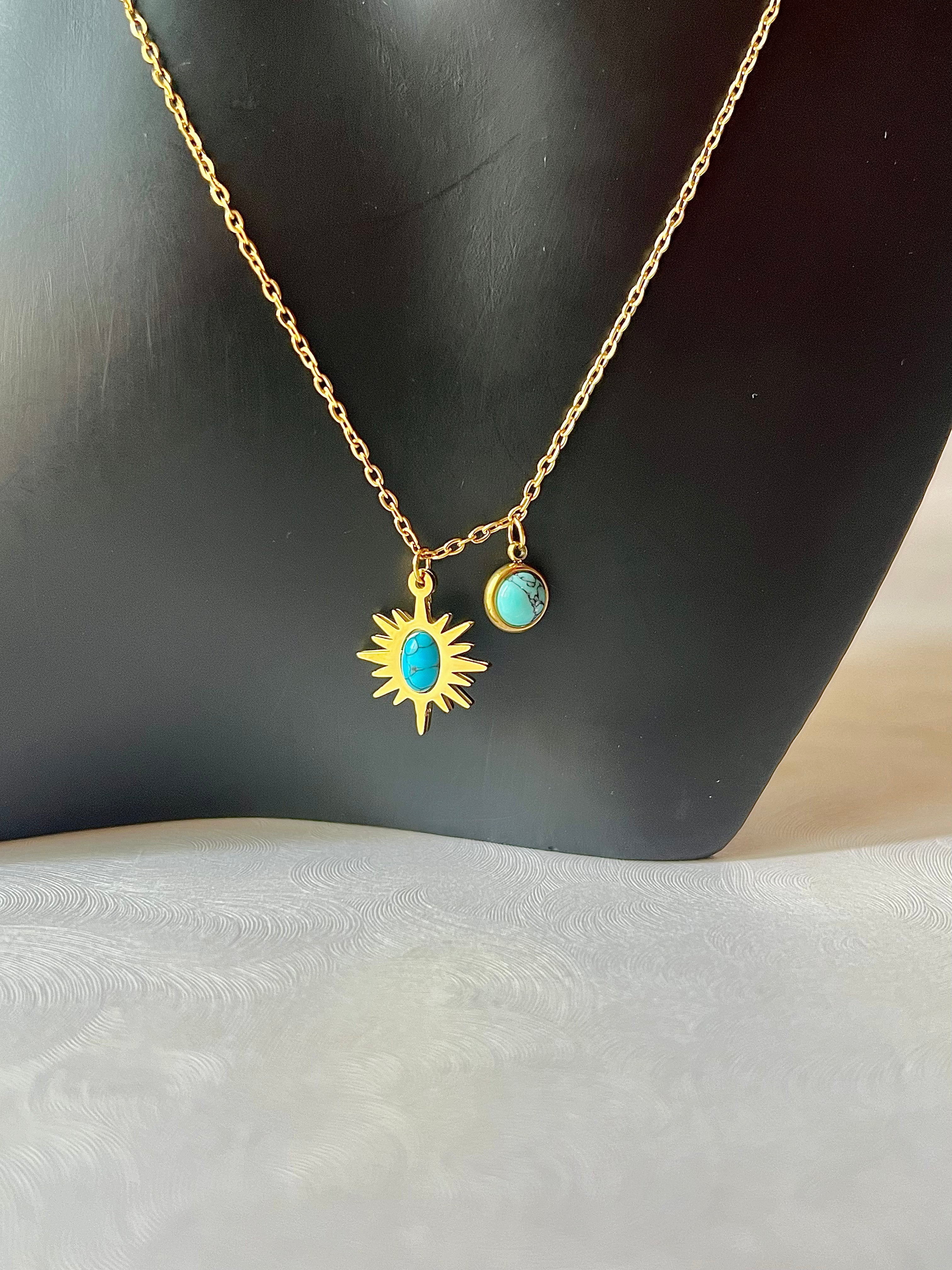 Azure Sun Necklace