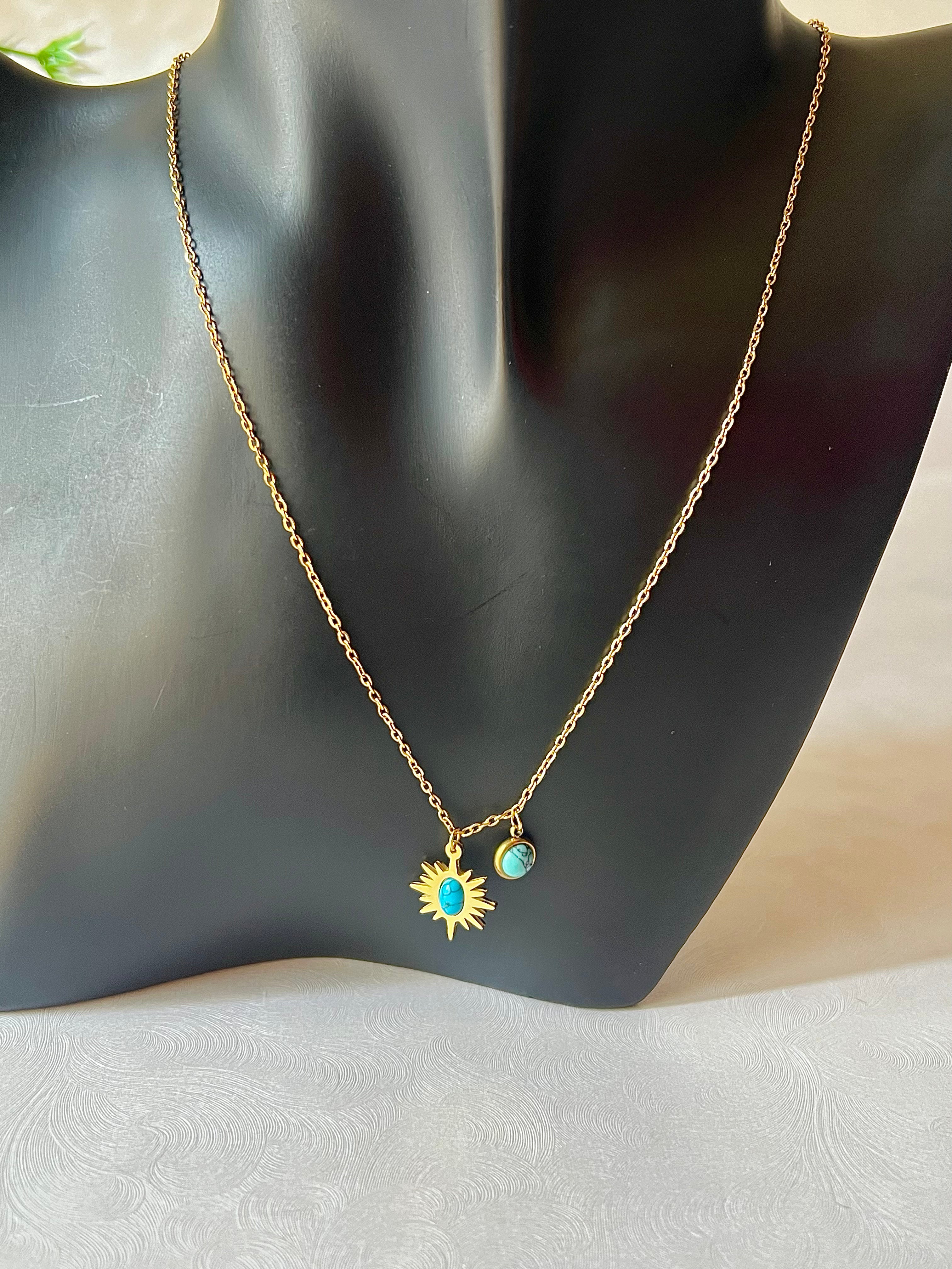 Azure Sun Necklace