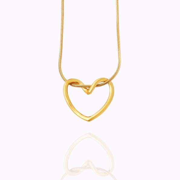 Open heart Necklace Jamela Jewelry EG