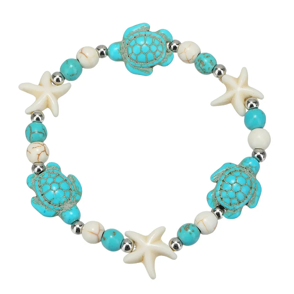 Bohemian Shell Starfish & Turtle Bracelet | For Woman | مقاس خاص بالنساء فقط Jamela