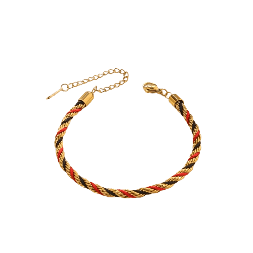 Rope & Red, Black Thread Bracelet Jamela