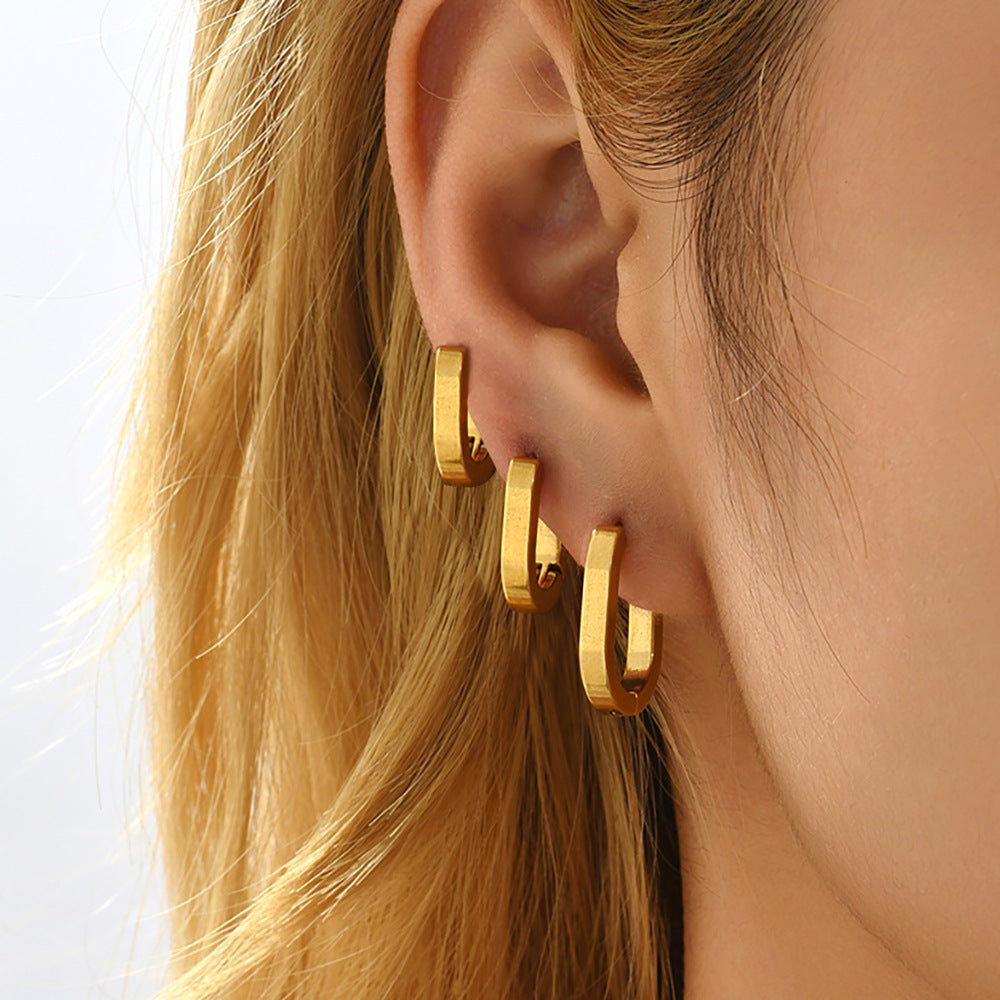 Oval Edge Hoops
