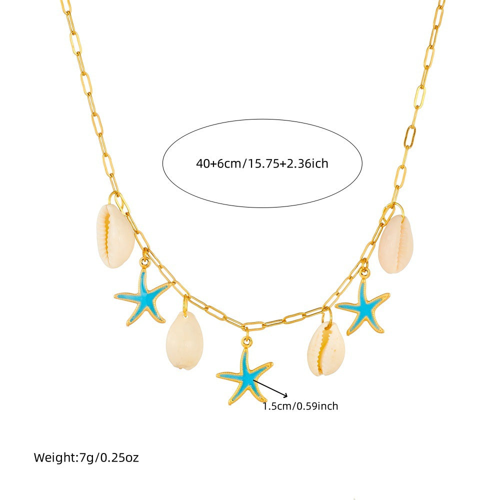 Sea Star Set “Necklace + Earring” Jamela Jewelry EG