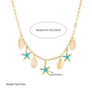 Sea Star Set “Necklace + Earring” Jamela Jewelry EG