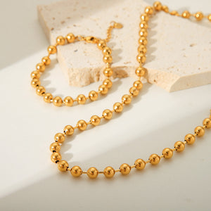 Ball Bead Chain Necklace Jamela Jewelry EG