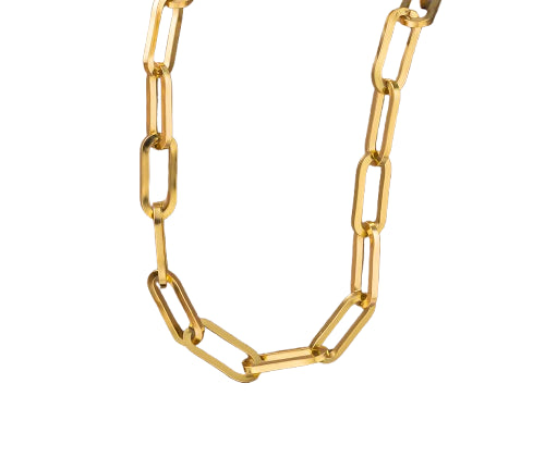 Bold Paperclips Necklace Jamela Jewelry EG