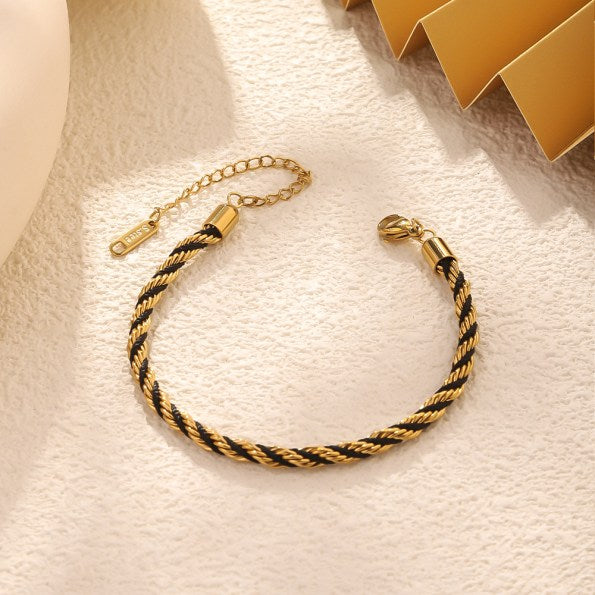 Rope & Black Thread Bracelet Jamela