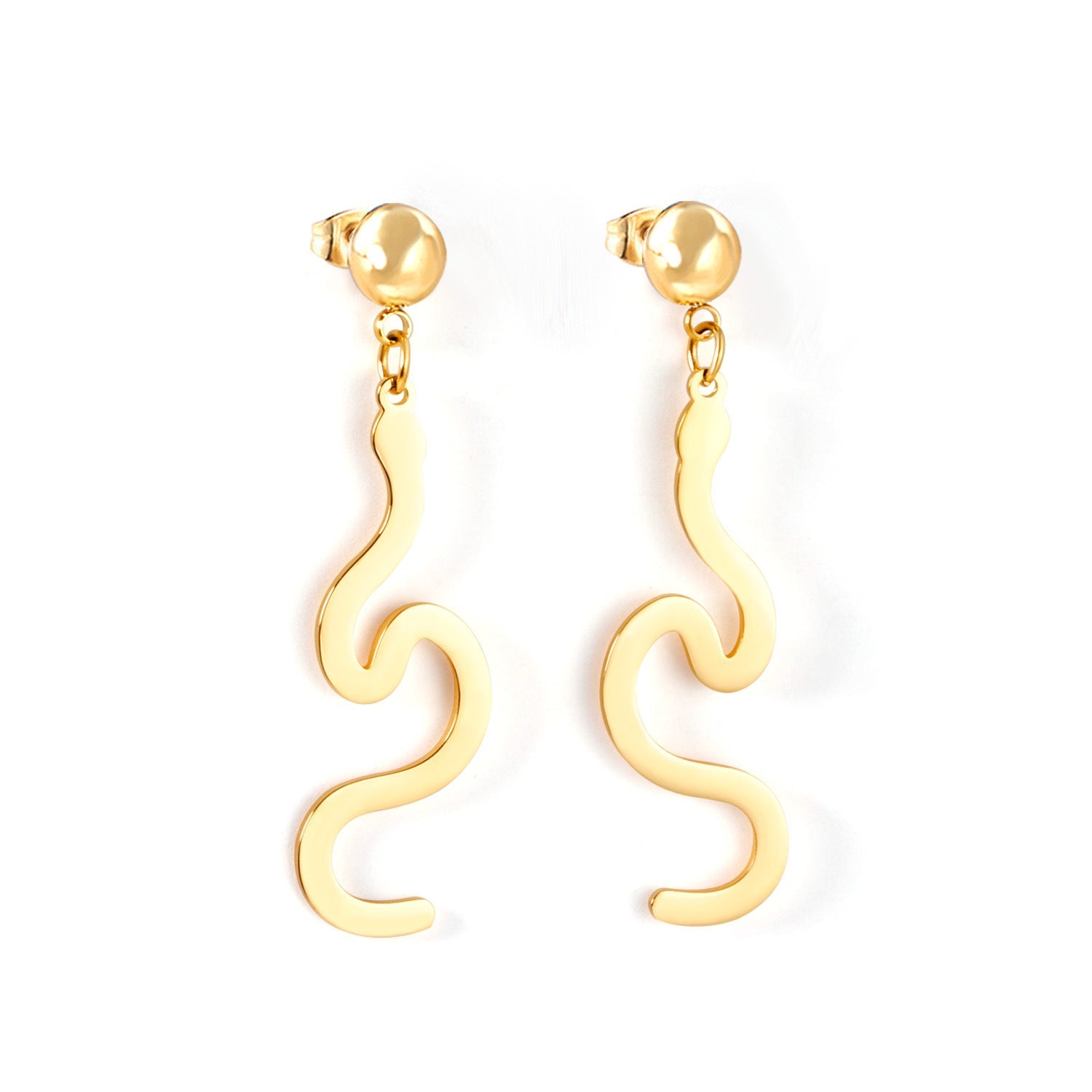 Snake Stud Earrings Jamela