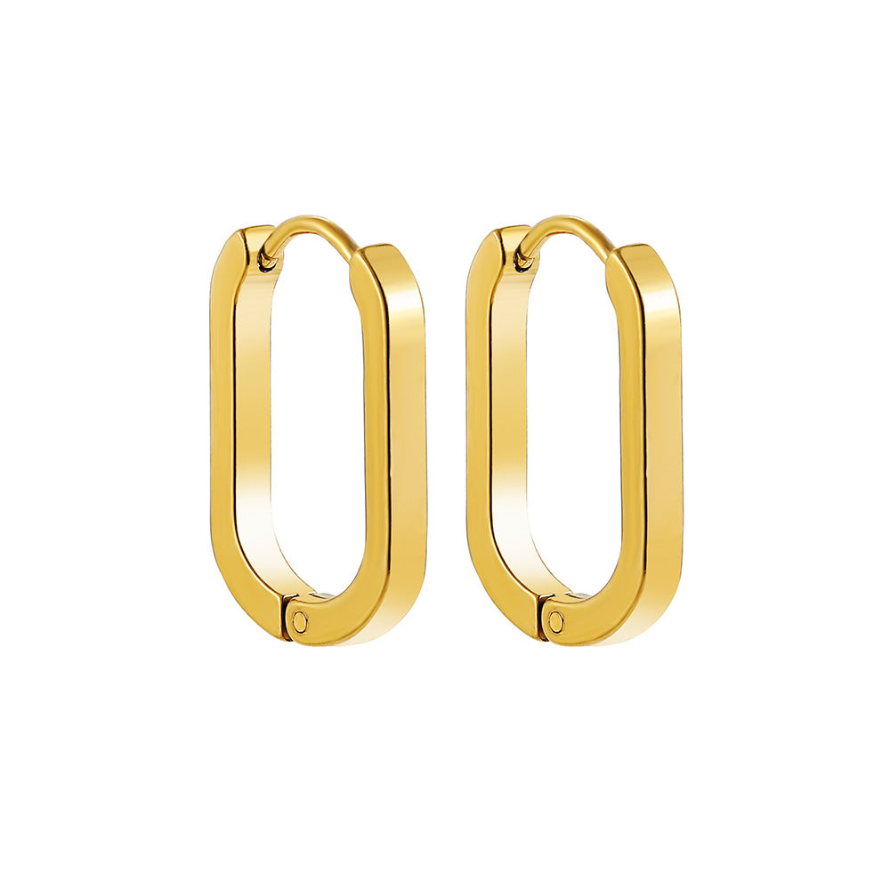 Oval Edge Hoops