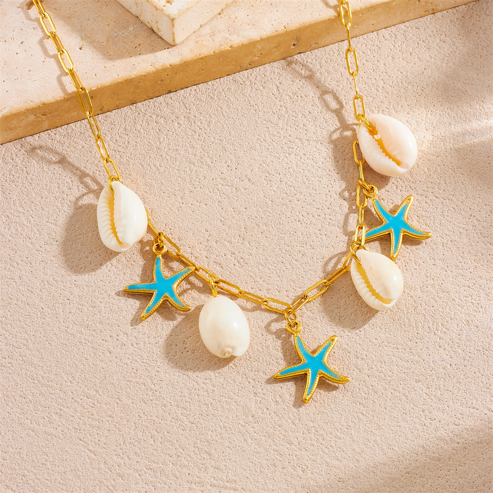 Sea Star Set “Necklace + Earring” Jamela Jewelry EG