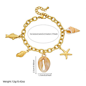 Beach Charms Bracelet Jamela
