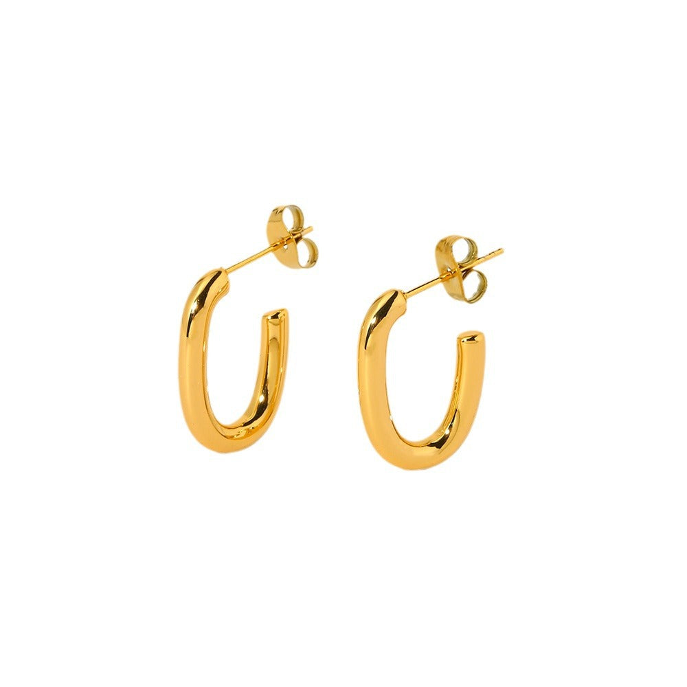 D-Shaped Hoops