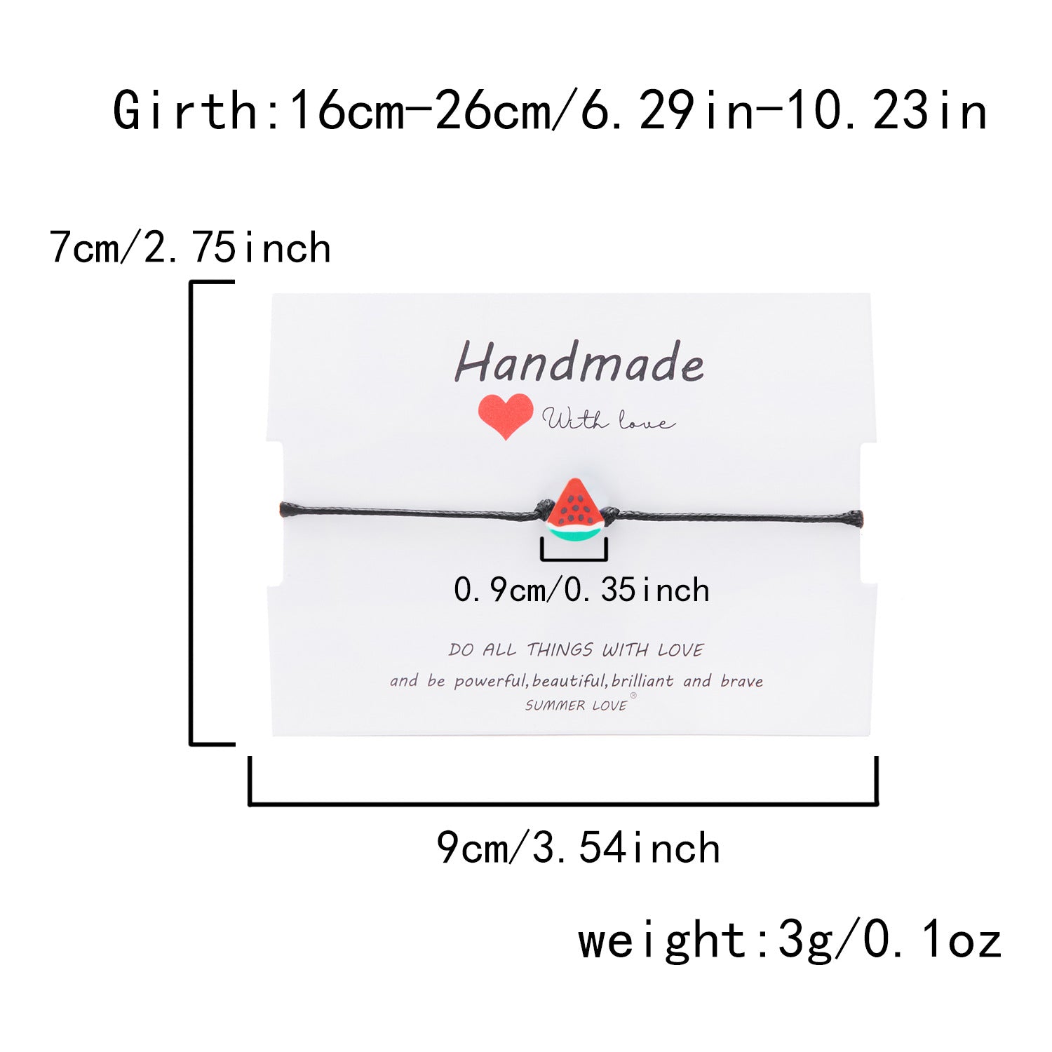 Fruits Paper Card Bracelet Jamela