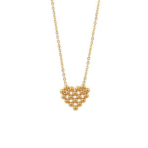 Heart Dots Necklace Jamela Jewelry EG