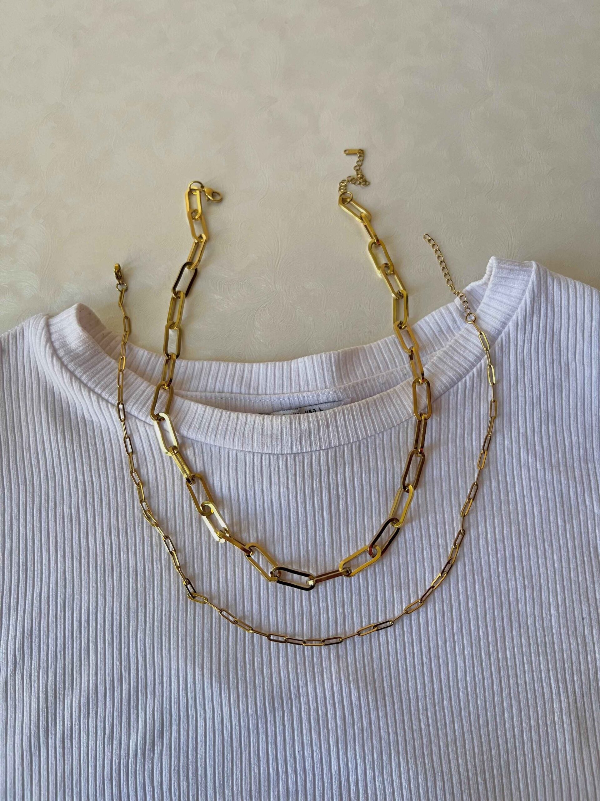 Bold Paperclips Necklace Jamela Jewelry EG